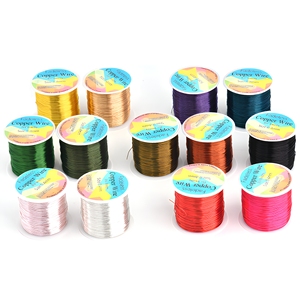 <span class=keywords><strong>Filo</strong></span> di Rame per Artigianato 100M, Inossidabile e Inalterabile, 0.2-0.5mm, 24 Colori, per Gioielli Fai da Te, Perline, Tessitura, Macramè, Avvolgimento, Ingrosso - Product Image 3