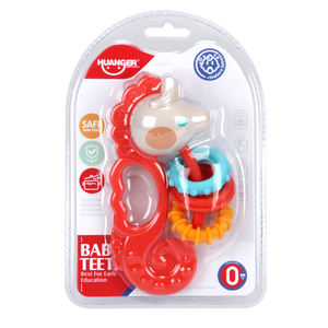 Huanger HE0136ベビーギフト食品グレードBPAフリーベビーガラガラおもちゃ0-12ヶ月赤ちゃん用ティーザー - Product Image 1