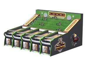 5Player Horse Racing Coin Operated Arcade Game Carnival Booth Manual Track Racing <b>Machine</b> for <b>Amusement</b> Park - Product Image 2