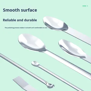 Cuchara de Laboratorio de Acero Inoxidable 304/316, Grado Médico, Engrosada, de Una/Doble Punta, para Microdosis, Cuchara de Pesaje de Gran Tamaño - Product Image 2