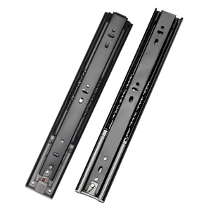 45mm Wide Three Section Buffer Slide Rail With Ball Bearing <b>Rebound</b> Guide Soft Closing Drawer Slides - Product Image 2