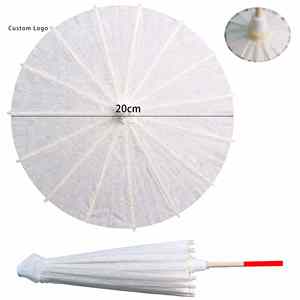 Custom Logo Embroidered Paper Parasol, 84cm Diameter, Wedding and Home Decor - Product Image 6