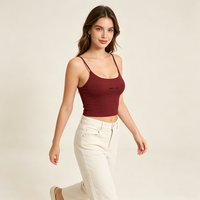 Camiseta sin mangas de yoga para mujer con diseño de espalda hueca y tirantes dobles, ideal para correr al aire libre y fitness