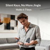 Porte-clés compact en métal de luxe DRM T21 avec localisateur Apple FindMy intégré, suivi intelligent et rappel sonore