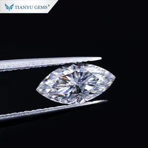 Tianyu gemme DEF VVS marquise cut allentato moissanite diamanti prezzo a buon mercato