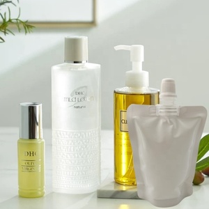 Sẵn Sàng Tàu 100Ml Trắng Đứng Chất Lỏng Pouch Phân Hủy Sinh Học Spout Pouch Cho Giặt Chất Tẩy Rửa Năng Lượng Uống Tái Sử Dụng Túi Nhựa - Product Image 3