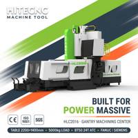 Otomotiv Parçaları CNC Portal İşleme Merkezi HLC2016 Ağır Hizmet Tipi Çift Kolonlu Freze Tezgahı 3 Eksenli Metal İşleme İçin