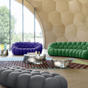 Grosir kain beludru ruang tamu furnitur merah muda putih 1 2 3 4 tempat duduk bobois <span class=keywords><strong>sofa</strong></span> gelembung <span class=keywords><strong>sofa</strong></span>