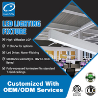 Lumière linéaire architecturale LED de 4 pieds et 30 W en acier, suspendue, pour centre commercial personnalisé, concessionnaire automobile 4S et garage