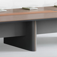 Table de conférence de luxe de grande taille pour bureau, bureau de direction, table de réunion moderne en bois pour bureau d'entreprise