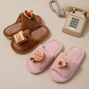 Wholesale New Products PVC Sole Hairy Slippers for Home Use Plush Cartoon Slippers With Factory Best - Product Image 3