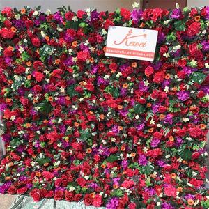 لوحات زيتية للحفلات, لوحات زيتية ثلاثية الأبعاد من الحرير ، زهور حمراء ، استوائية ، أوراق حائط ملفوفة على شكل زهرة ثلاثية الأبعاد ، زينة لحفلات الزفاف ، زهور حمراء ، زينة للحفلات - Product Image 1