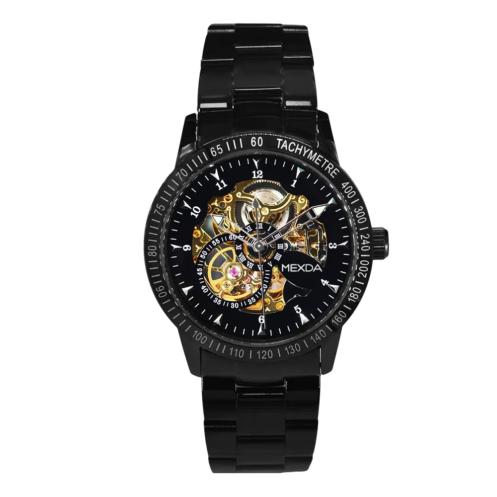 MEXDA bracelet men Watch Automatic movement stainless steel watch Luxury/business/sport style customize logo relojes hombre