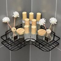 Étagère de rangement murale moderne en acier inoxydable de qualité supérieure, à un seul niveau, durable, imperméable, multi-usages pour la salle de bain