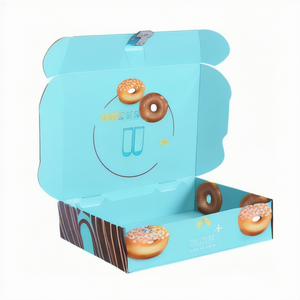 <strong>custom</strong> logo <strong>print</strong> bakery <strong>box</strong> cupcake <strong>box</strong> cheap paper <strong>donuts</strong> <strong>box</strong> chocolate packaging - Product Image 4
