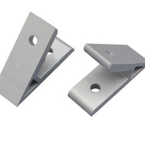 Triangle Bracket 45 Degree Aluminum Profile 3030 4040 Industrial Connector Polished Electrophoresis Treatment - Product Image 2