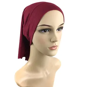 Tampa hijab de cores mistas, cachecol interno feminino islâmico, islâmico, hijab