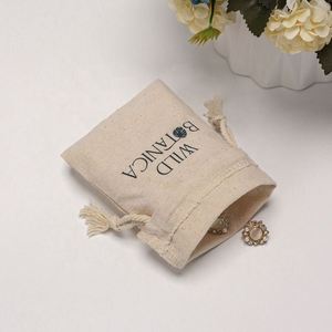 Custom <b>Drawstring</b> Muslin Cotton Gifts Tea Clothing <b>Pouches</b> Cotton Muslin <b>Drawstring</b> Bags - Product Image 6