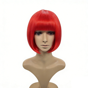 <span class=keywords><strong>Perruque</strong></span> Synthétique Humaine <span class=keywords><strong>Pas</strong></span> Chère Prix Usine Mode Adulte <span class=keywords><strong>Halloween</strong></span> Perruques Drôles Colorées Accessoires de Fête <span class=keywords><strong>Perruque</strong></span> Courte BOB - Product Image 3
