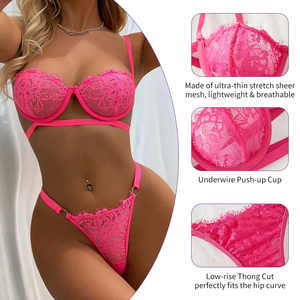 Normal chaud <span class=keywords><strong>nuisette</strong></span> dames matures vilain Costume intimes soutien-gorge et ensemble dentelle Push-up Sexy Lingerie pour lune de miel - Product Image 4