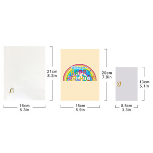 Biglietto di compleanno Pop up fatto a mano 3D con Design arcobaleno, biglietto di auguri di carta unico per bambini, amici, famiglia, anniversario, festa - Product Image 4