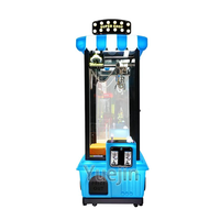 Machine de jeu d'arcade d'intérieur à monnayeur, type grue à pinces, pour supermarché, pour attraper les peluches, mini grue à pinces en métal, version anglaise