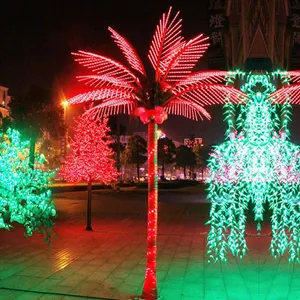 Outdoor Courtyard Decoration LED Lighted Palm Tree