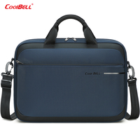 CoolBELL Factory Wholesale Men Simple Handbag Portable Tablet Pad 15 Inch Laptop Bag with Document Storage for iPad and Macbook