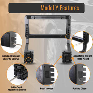 Soporte para Pantalla, Antirrobo, Extraíble, Ajustable en Altura, Soporte para Placa de Matrícula Delantera Compatible con Tesla Model Y - Product Image 3