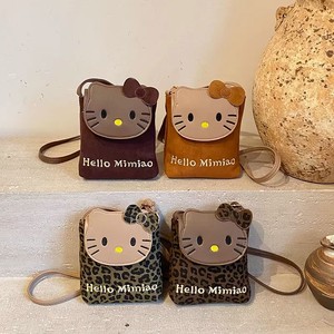 Hello Mimiao Leopard Print Cat Crossbody <b>Bag</b> Mini Phone <b>Bag</b> With <b>Charm</b> Girly Shoulder <b>Bag</b> For Everyday Outfits - Product Image 2