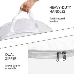 Contenedor de Almacenamiento para Coronas Navideñas de 30 Pulgadas, Bolsas de Plástico PVC Transparentes para Guardar Coronas, Venta Caliente de Fábrica BSCI - Product Image 4