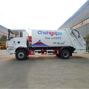 รถบรรทุกอัดขยะไฮดรอลิก SHACMAN 4X2 พร้อมใช้งานสำหรับงานวิศวกรรมเทศบาลและงานรีไซเคิล - Product Image 2