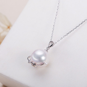 Joyería al por Mayor del Lago Shanxia, Accesorios de Plata Pura S925, Colgante de Tetera, Cadena de Clavícula con Perla de Agua Dulce para Mujer, Dorado - Product Image 4