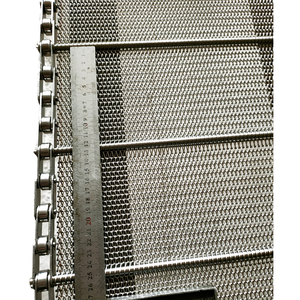 Cinta transportadora de malla de alambre de cifrado de espiga personalizada para alimentos y cosas pequeñas cinta transportadora de equilibrio compuesto de eslabones de cadena - Product Image 5