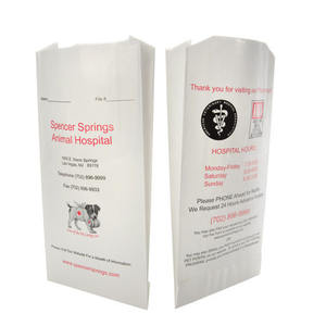 Sac en papier de <span class=keywords><strong>pharmacie</strong></span> d'impression de gravure de prescription Rx Medicine sac en papier kraft blanc pour la médecine - Product Image 5