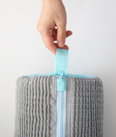 Sac de lavage de chaussures paresseux Anti-déformation Polyester coton sac à linge conception cylindrique Machine à laver 39*19cm