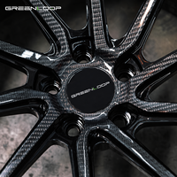 Jantes Greenloop en fibre de carbone forgée sur mesure, 20, 21, 22 pouces, légères, concaves profondes, pour supercars de luxe haute performance