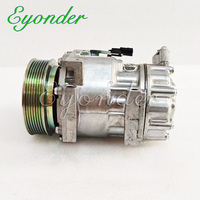 AC Aircon Climatiseur Compresseur Pompe De Refroidissement Sanden 7V16 Poulie PV7 pour Renault DACIA Duster 1.5 dCi 8201018716 1815