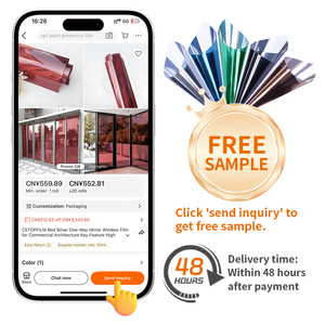 C5topfilm cửa sổ thú cưng riêng tư màu trắng mờ sọc trang trí Phim chống trầy xước nhà văn phòng Phòng tắm kính - Product Image 5