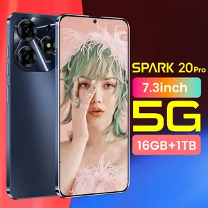 Tecno spark 20 pro 7.3 inç 5G 4g hızlı şarj 16gb 1tb ararbeitsspeicher cep telefonları