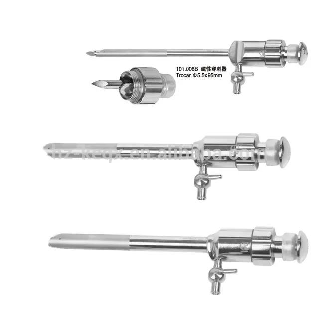 Stainless Steel Magnetic trocar de laparoscopia Reusable for Surgery