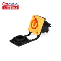 Conector de Alimentación IP68 Resistente al Agua, Entrada de 20A, 12V CC, Conectores Rápidos de 3 Pines, Macho XLR CNLINKO, Hembra Redonda USB de 4 y 6 Pines, Soldadura 4p 500V