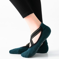 Calcetines acolchados antideslizantes para mujer, medias de Yoga, Hospital, Pilates, Barre