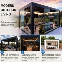 Pergola et gazebo en aluminium pour l'extérieur - Robuste pour un design moderne de jardin, de cour arrière ou de terrasse