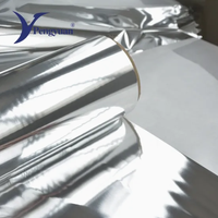 Film métallisé souple de qualité alimentaire à haute adhérence, traitement Corona, réflectivité 95-97% pour structure de lamination PET/PE PET/CPP