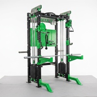 Rack de musculation commercial multifonctionnel tout-en-un avec Smith Machine et Functional Trainer pour entraînement de force en salle de sport