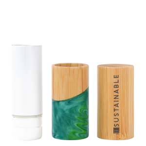 Tự nhiên dễ thương Vòng tre xoắn lên sinh thái ống rỗng Chapstick <span class=keywords><strong>container</strong></span> trang điểm biểu tượng bao bì Lip Balm Stick Ống - Product Image 2