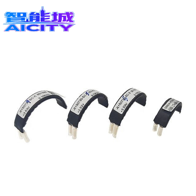 AICITY IOT Device Smart Finger Ring Battery 1.5mm Ultra Thin Curved Lipo Cells Lithium Polymer Battery Arc Battery
