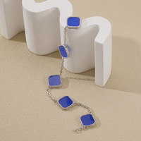 Pulsera de Trébol de Cuatro Hojas y Cinco Flores de Alta Calidad, Venta al por Mayor de Fábrica, Chapada en Oro de 18K y Plata 925, Pulsera de la Suerte para Chicas, Regalo de Lujo