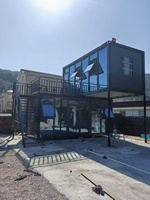 Maison conteneur préfabriquée détachable à faible coût, design moderne, caractéristique respirante pour bureau/hôtel/appartement/ferme